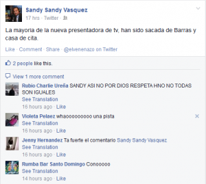 Sandy Sandy cueros TV