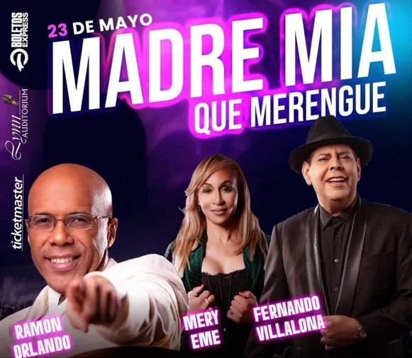 el merengue celebra a las madres con mery eme, fernando villalona y ramón orlando mery eme