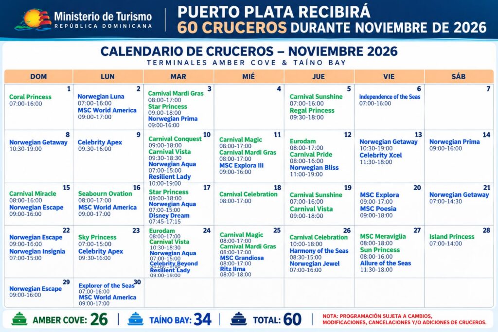 calendario cruceros nov